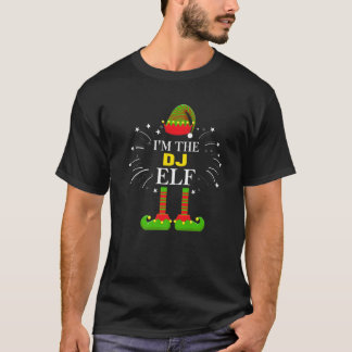 T-shirt Je suis le DJ Elf Family Matching Group Christmas