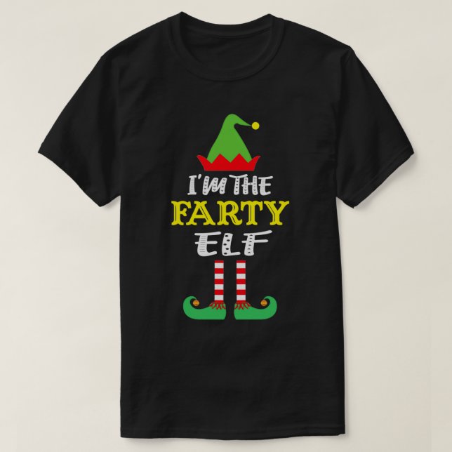 T-shirt Je suis le Farty Elf Matching Family Group Noël (Design devant)