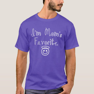 T-shirt Je suis le favori de la maman avec l'ange