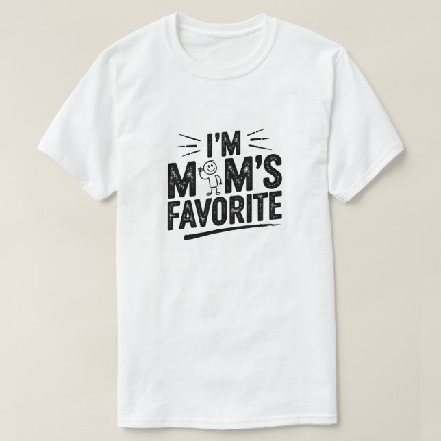 T-shirt Je suis le Favori de maman (Design devant)
