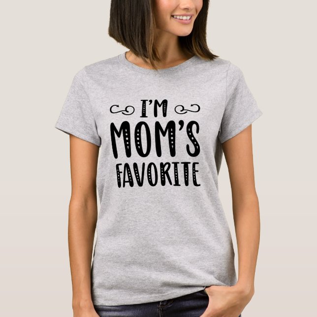 T-shirt Je suis le favori de maman (Devant)
