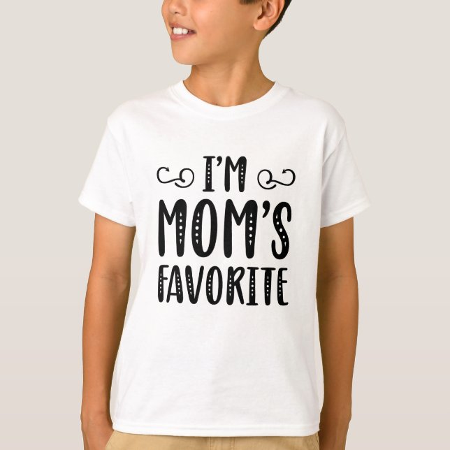 T-shirt Je suis le favori de maman (Devant)