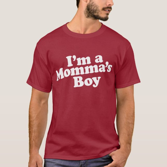 T-shirt Je suis le garçon d'un Momma (Devant)