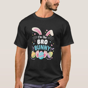 T-shirt Je suis le grand frère lapin de Pâques mignon pour