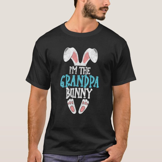 T-shirt Je suis Le Grand-Père Bunny Pâques Jour Funny Fami (Devant)