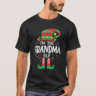 T-shirt Je suis le groupe de famille des elfes grand-mère 