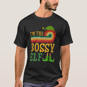 T-shirt Je suis le groupe de jumelage des elfes Bossy Noël