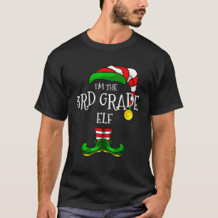 T-shirt Je suis le groupe d'elfes de 3e année Noël corresp