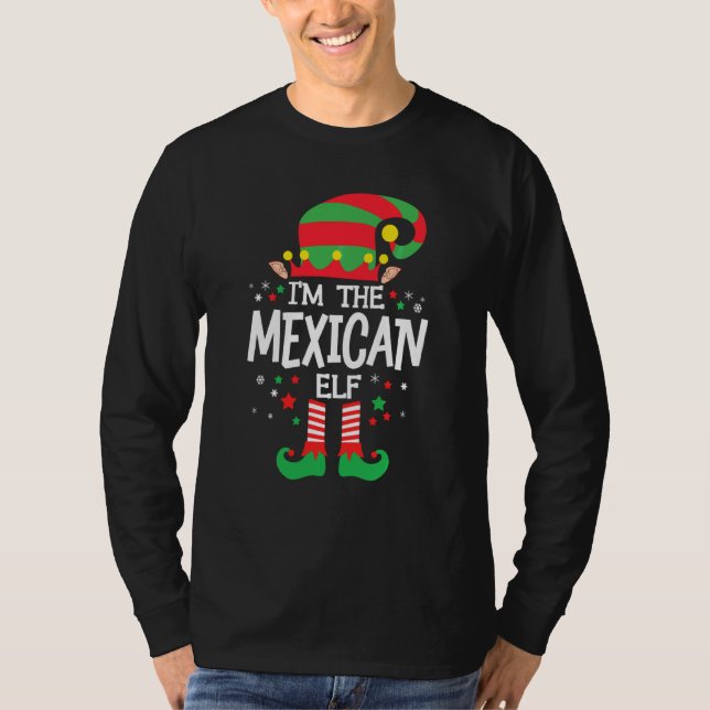 T-shirt Je Suis Le Groupe Mexicain Elf Family Qui Correspo (Devant)