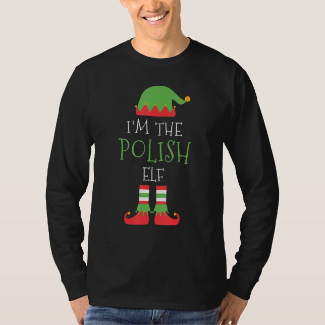 T-shirt Je Suis Le Groupe Polonais Elf Christmas Family Ma (Devant)