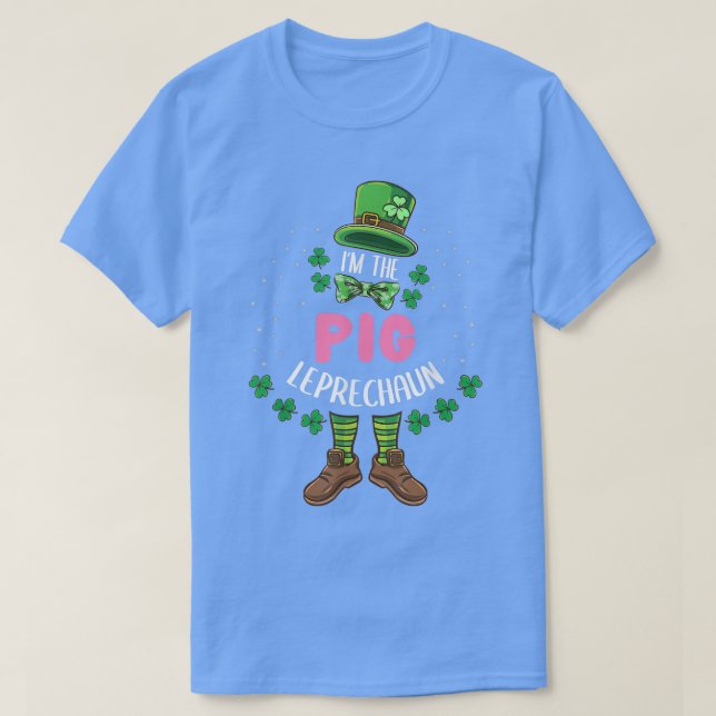 T-shirt Je Suis Le Jour de la Saint Patrick Du Cochon Lepr (Design devant)