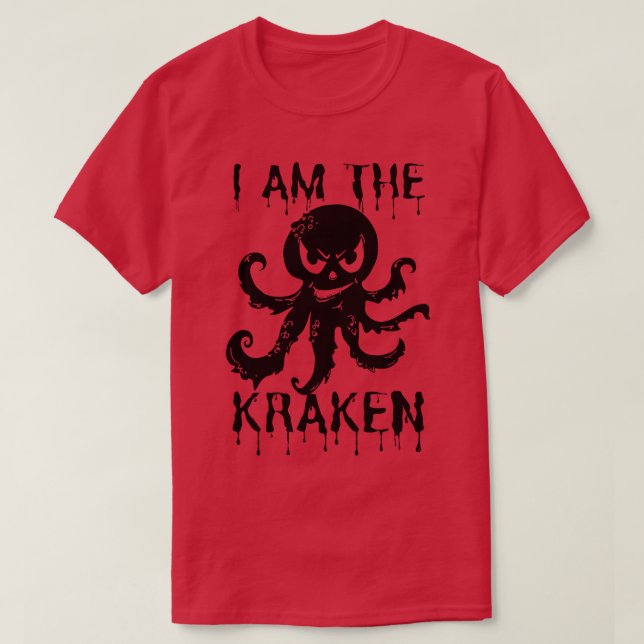 T-shirt Je suis le kraken 5 (Design devant)