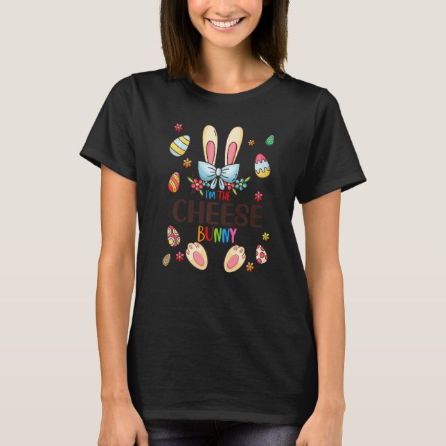 T-shirt Je suis le lapin de fromage Jour de Pâques Matchin (Devant)