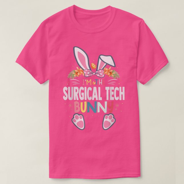 T-shirt Je suis le lapin de la technologie chirurgicale de (Design devant)