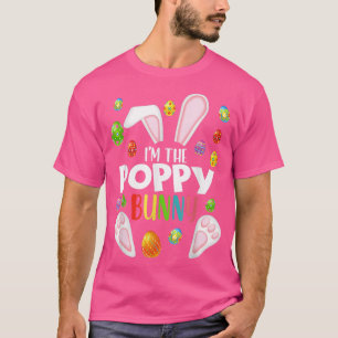 T-shirt Je suis Le Lapin Poppy Funny Matching Famille Pâqu