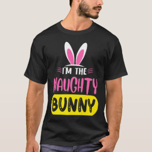 T-shirt Je Suis Le Lapin Vilain Oreilles De Lapin Oeuf Drô