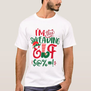 T-shirt Je suis le lutin qui jure à Noël