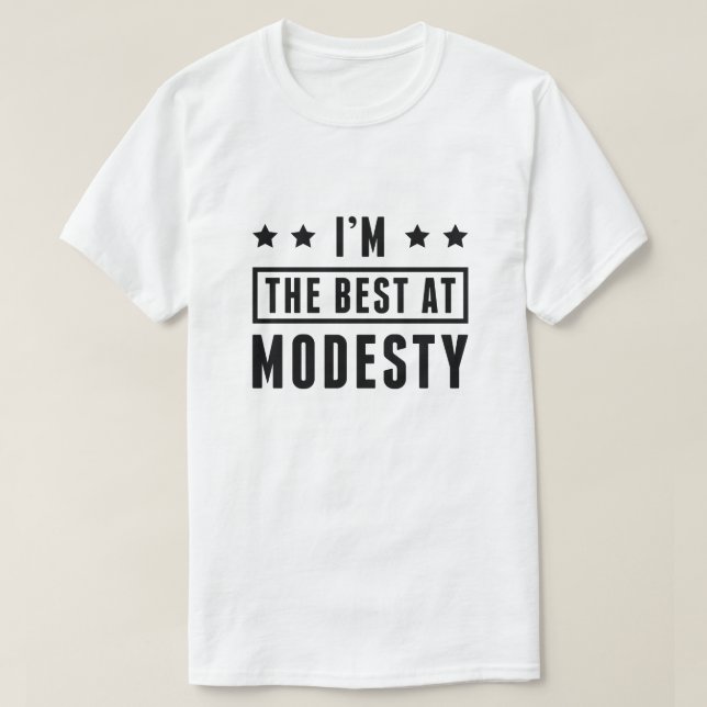 T-shirt Je suis le meilleur chez Modesty (Design devant)