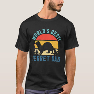 T-shirt Je suis le meilleur papa furet du monde animal fur
