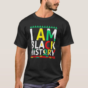 T-shirt Je Suis Le Mois De L'Histoire Noire Afro African P
