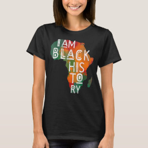 T-shirt Je Suis Le Mois De L'Histoire Noire Afro African P
