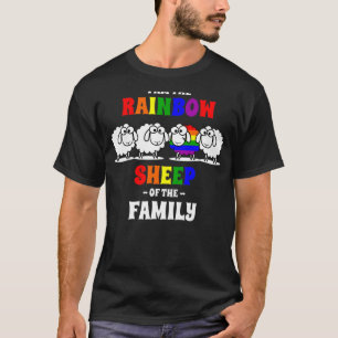 T-shirt Je suis le mouton gai arc-en-ciel du Gay pride de