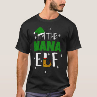 T-shirt Je suis le Nana Elf Matching Apparel Family Group 