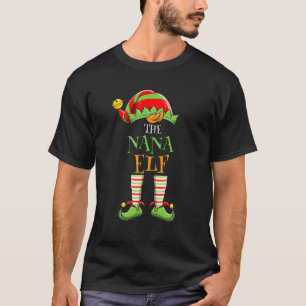 T-shirt Je suis le Nana Elf Matching Family Group Noël