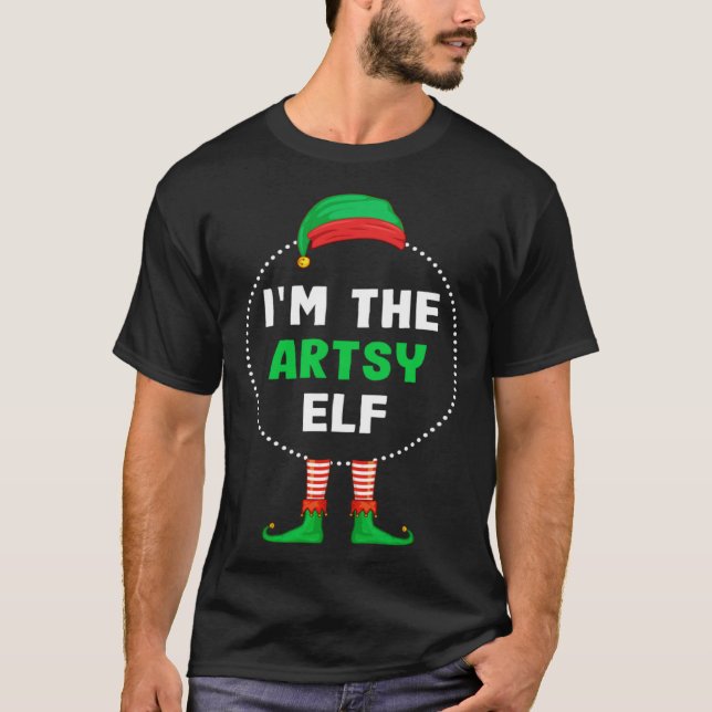 T-shirt Je Suis Le Noël De L'Elfe Artsy (Devant)