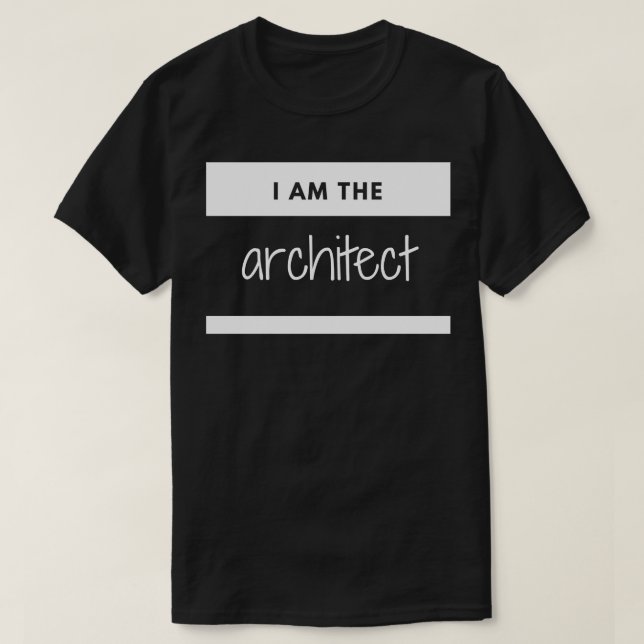 T-shirt Je suis le nom Architect Architecture (Design devant)