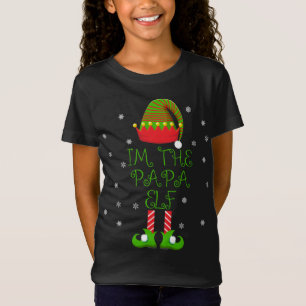 T-Shirt Je suis le Papa Elf Funny Group Famille Noël