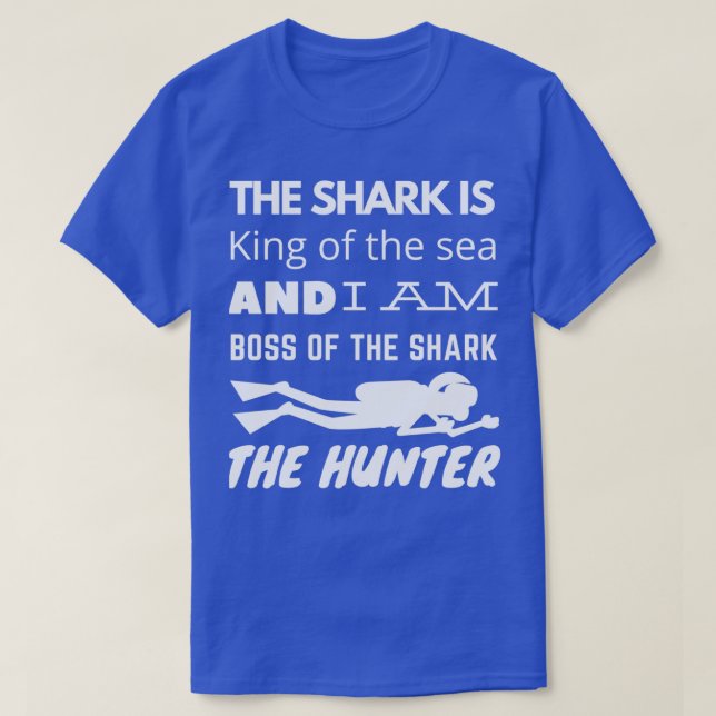 T-shirt Je suis le patron du requin (Design devant)