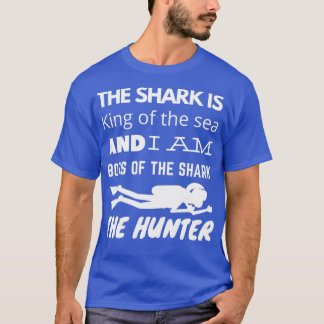 T-shirt Je suis le patron du requin