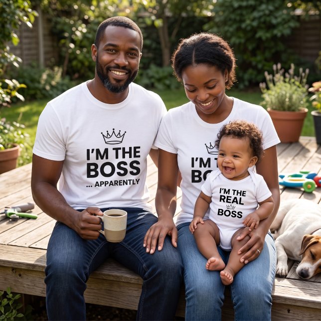 T-shirt Je Suis Le Patron Papa (Créateur téléchargé)