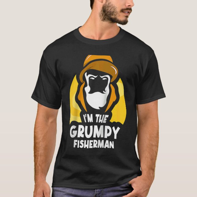 T-shirt Je suis le Pêcheur Grumpy Hobby Pêcheur de poisson (Devant)