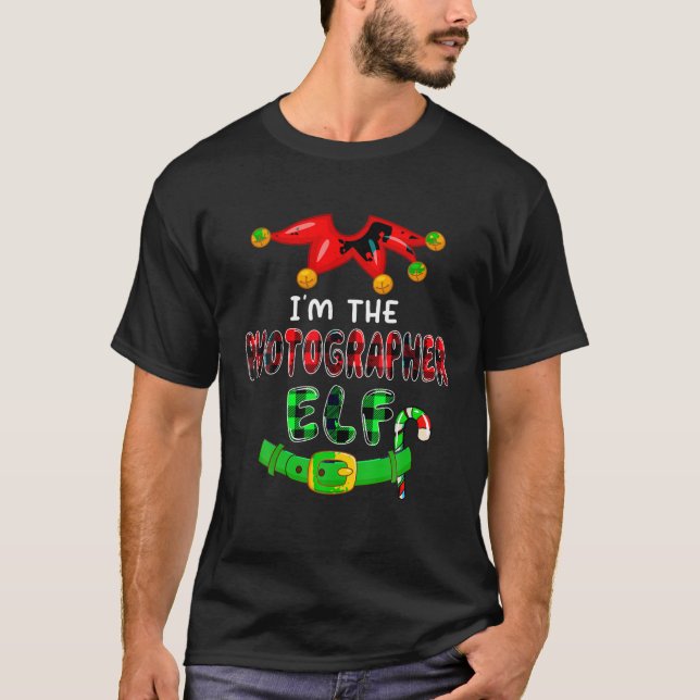 T-shirt Je suis le photographe Elf Xmas Costumes Elf Lover (Devant)