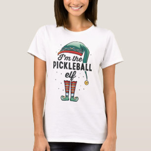 T-shirt Je suis le Pickleball Elf Noël cadeau Noël Noël