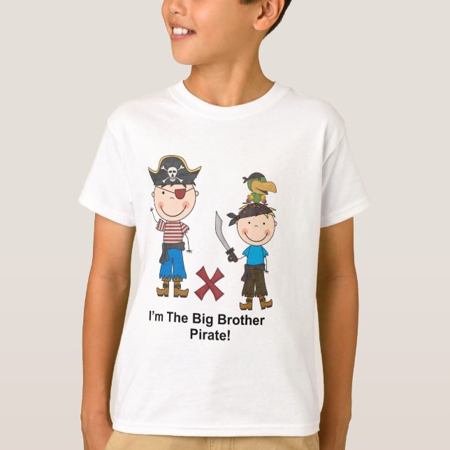 T-shirt Je suis le pirate de frère (Devant)