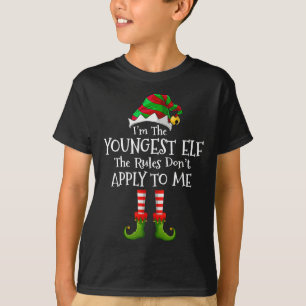 T-shirt Je suis le plus jeune lutin, les règles ne s'appli