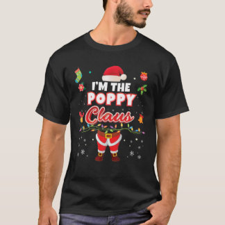 T-shirt Je suis le Poppy Claus Matching Family Joyeux Chri