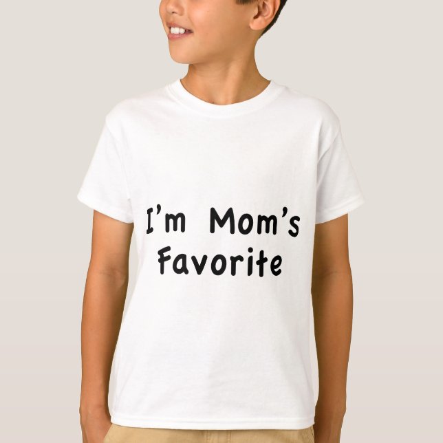 T-shirt Je suis le préféré de Maman (Devant)