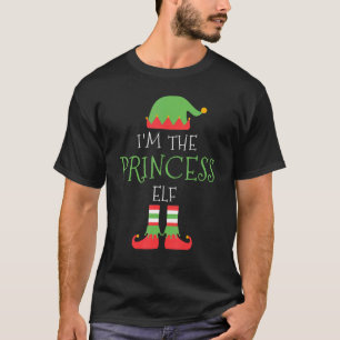 T-shirt Je suis le Princess Elf Christmas Family Matching 