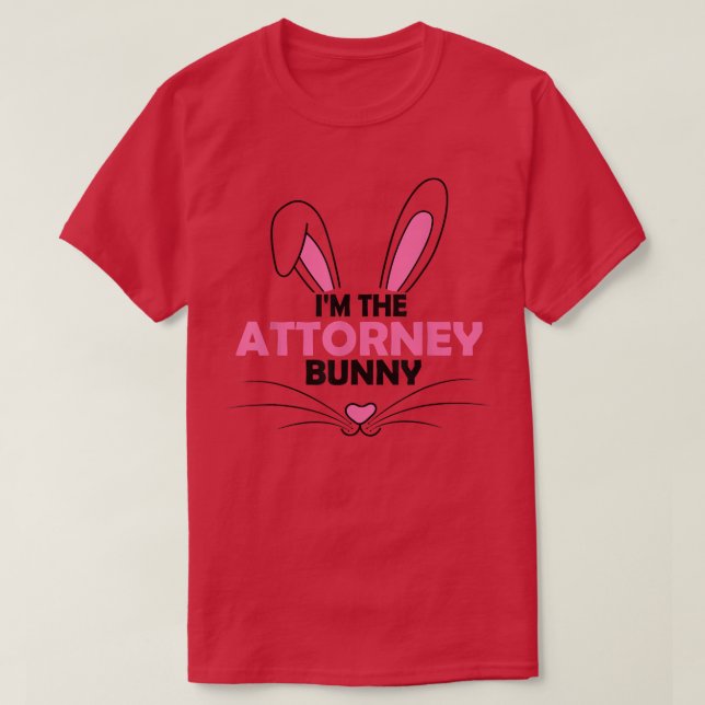 T-shirt Je suis le procureur Bunny Graphic mignon jour de  (Design devant)