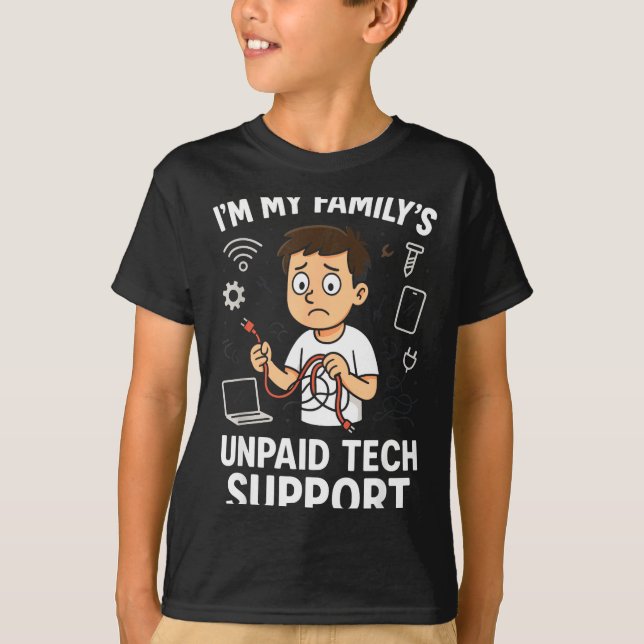 T-shirt Je suis le programmeur informatique de ma famille  (Devant)