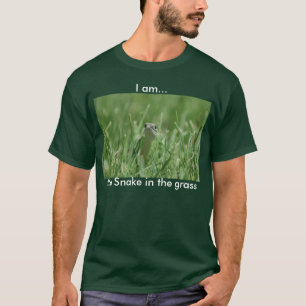 T-shirt Je suis…, le serpent dans l'herbe