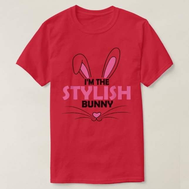 T-shirt Je suis Le Stylish Bunny Graphic mignon coût de la (Design devant)