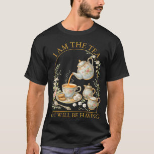 T-shirt Je Suis Le Thé Que Vous Boirez Sarcasme Britanniqu