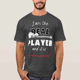 T-shirt Je Suis Le Véritable Bass Guitar Player Design 1