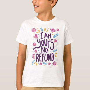 T-shirt Je suis le vôtre Pas de remboursement