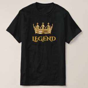 T-SHIRT JE SUIS LÉGENDE GRAPHIC HOMME NOIR DORÉ